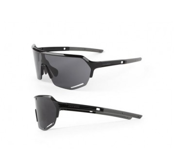 OKULARY ACCENT HERO CZARNE SOCZEWKI CZAR, NIEB