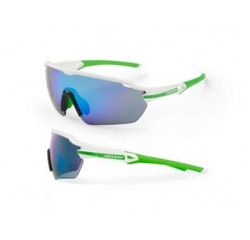 OKULARY ACCENT REFLEX BIAŁO-ZIELONEPC, NIEB/ZIEL