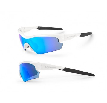 OKULARY ACCENT STINGRAY JR BIAŁE SOCZEWKI NIEB