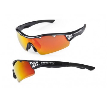 OKULARY ACCENT STINGREY CZARNE, SOCZEWKI PC