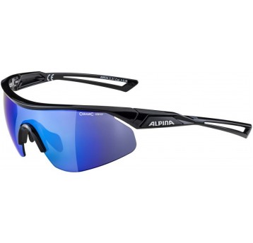 OKULARY ALPINA NYLOS SHIELD BLACK SZKŁO BLUE