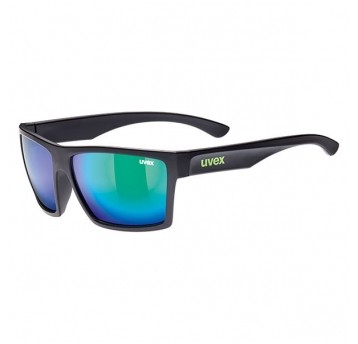 OKULARY UVEX LGL 29 BLACK MAT SZKŁA GREEN