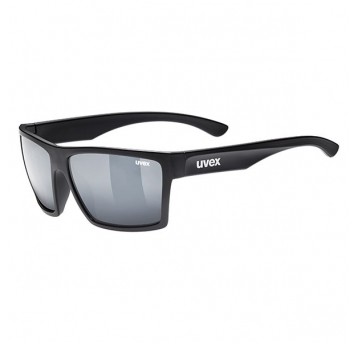 OKULARY UVEX LGL 29 BLACK MAT SZKŁO SILVER