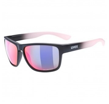 OKULARY UVEX LGL 36 CV BLACK MAT-ROSE