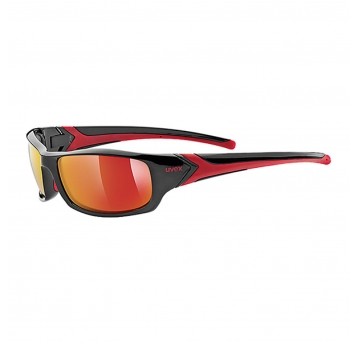 OKULARY UVEX SGL 211 BLACK RED MIRROR RED
