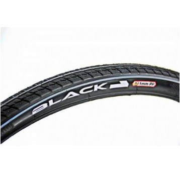 OPONA BLACK1 700x38 28x1,5 40x622+1mm BIAŁY PASEK