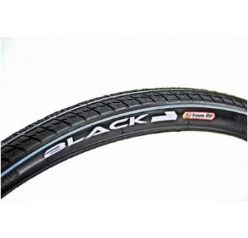 OPONA BLACK1 700x38 28x1,5 40x622+1mm BIAŁY PASEK