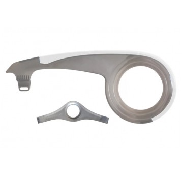 OSŁONA POLIWĘGLAN PC Z BIAŁYM PASKIEM I BLACHĄ