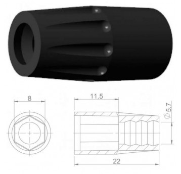 OSŁONA ŚRUBY PRZEW. HYDR. HBP35 GUMA opak=10szt