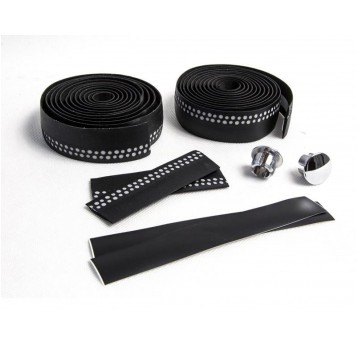 OWIJKA KIER. CZARNA REFLECTIVE ECOSKÓRA 3mm