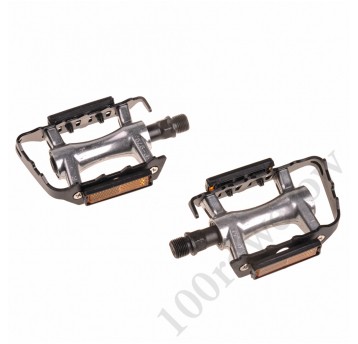 PEDAŁY ALU MTB FP-979 SREBRNO/CZARNE