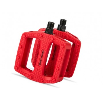 PEDAŁY DARTMOOR COOKIE PLASTIKOWE CZERWONE