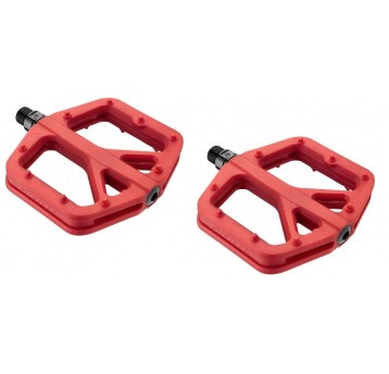 PEDAŁY GIANT RED PINNER COMP FLAT ŁOŻ. MASZYYNOWE