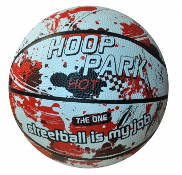 PIŁKA DO KOSZYKÓWKI 7' HOOP PARK CZERWONA A0066