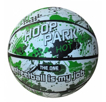 PIŁKA DO KOSZYKÓWKI 7' HOOP PARK ZIELONA A0065