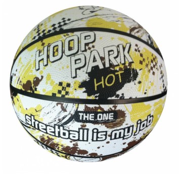 PIŁKA DO KOSZYKÓWKI 7' HOOP PARK ŻÓŁTA A0067