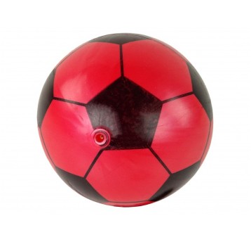 PIŁKA GUMOWA 23cm LEKKA CZERWONO/CZARNA