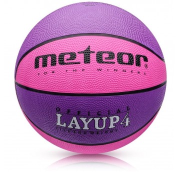 PIŁKA KOSZYKOWA MT LAYUP 4 RÓŻOWY/FIOLET