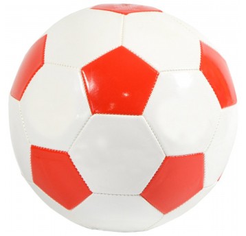 PIŁKA NOŻNA BIEDRONKA BIAŁO-CZERWONA R.5