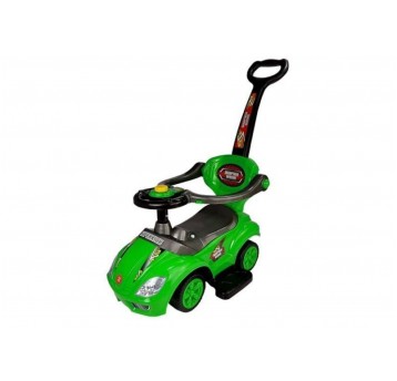 POJAZD Z RĄCZKĄ MEGA CAR 3w1 ZIELONY