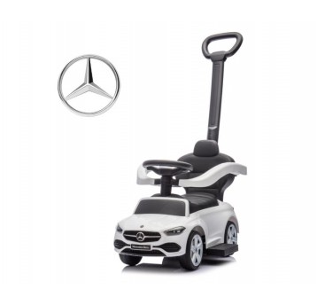 POJAZD Z RĄCZKĄ MERCEDES C-CLASS WHITE