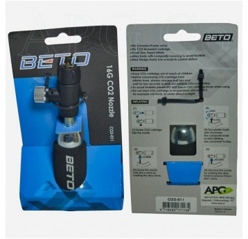 POMPKA BETO Z NABOJEM C02-011, DYSZA ALU