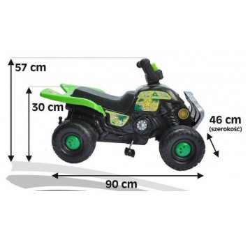 QUAD NA PEDAŁY ZIELONY, NIEBIESKI, CZERWONY PŻ