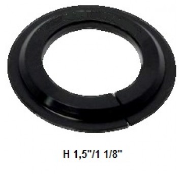 REDUKCJA STERÓW TAPERED CZARNA ALU 1,5/11/8" 30MM