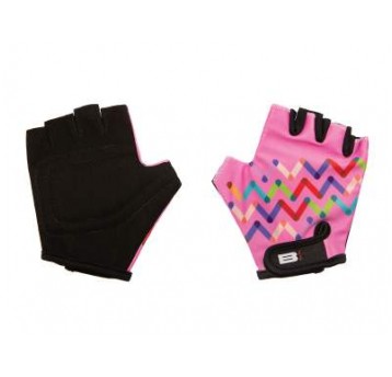RĘKAWICZKI B-SKIN ROZM. 6 KIDY ZIGZAG RÓŻOWY