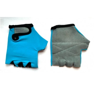 RĘKAWICZKI LYCRA DZIEC. ROZM. 4 BŁĘKITNE