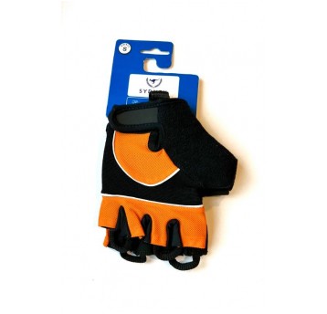 RĘKAWICZKI ŻEL ROZM. S POMARAŃCZOWO-CZARNE A-4781