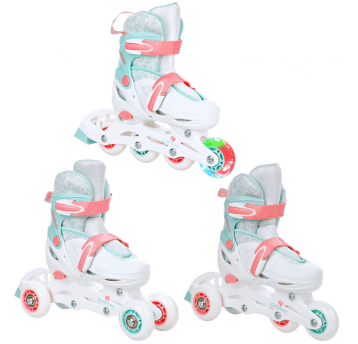 ROLKI CROXER 3w1 INEZ ROZM. 26-29cm XS LED WHEEL