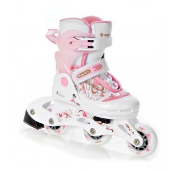 ROLKI RV LAGUNA ROZM. 30-33cm (S) WHITE/PINK