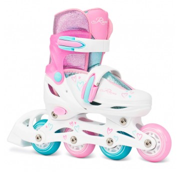 ROLKI RV LORET GLITTER WH/MINT/PINK ROZM. 34-37 (M