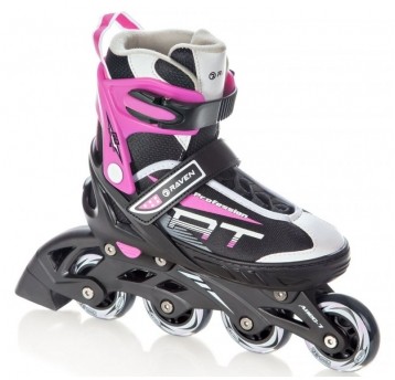 ROLKI RV PROFESSION ROZM. 38-42cm /L/ BLACK/PINK