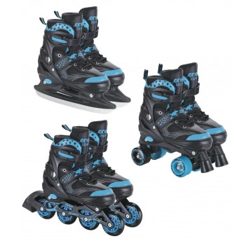 ROLKI WROTKI ŁYŻWY R. 30-33 ENERO LEMON 3w1