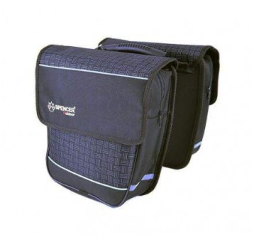 SAKWA 2-KOMOROWA 18L NA BAGAŻNIK CZARNA+KRATA