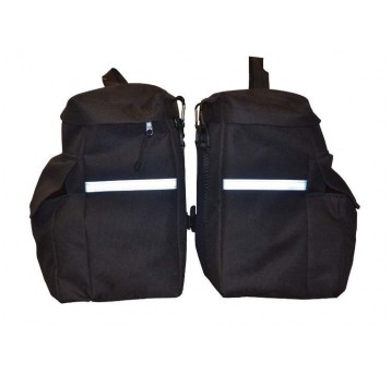 SAKWA BOCZNA 2szt CZARNA ZAWIESZANA NA BAGAŻNIK