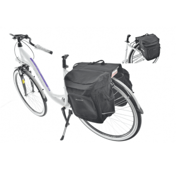 SAKWA NA BAGAŻNIK DWUKOMOROWA 28L 30x30x14