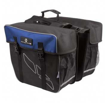 SAKWA NA BAGAŻNIK M-WAVE 2-KOMOROWA CZARNO-NIEBIES