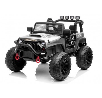 SAMOCHÓD NA AKUMULATOR JEEP SREBRNY LAKIER