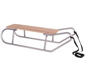 SANKI METALOWE KULIGOWE 2-osobowe SREBRNE