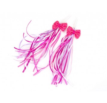 SERPENTYNKA FCR-S2019-1 BIAŁO-RÓŻOWY Z KOKARDAMI