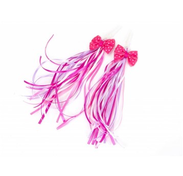 SERPENTYNKA FCR-S2019-1 BIAŁO-RÓŻOWY Z KOKARDAMI