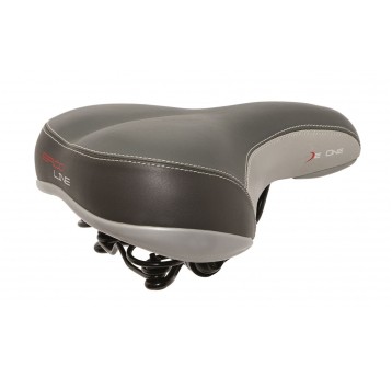 SIODŁO DEONE SPRĘŻYNA CZARNO-SREBRNO-SZAR SE-DE032