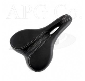 SIODŁO MTB 140058 268x157mm CZAR/SZARE Z OTWOREM