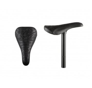 SIODŁO/SZTYCA 27,2x200mm SLIM COMBO EKO SKÓRA CZAR