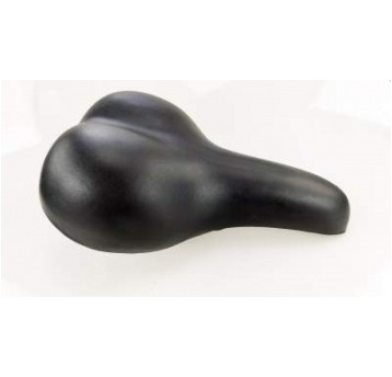 SIODŁO VELO SKÓRZANE NA ELASTOMERZE CZARNE