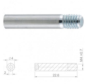 ŚRUBA OKŁ.HAM.TARCZ. M4x0,7 22,6mm STAL HBP49