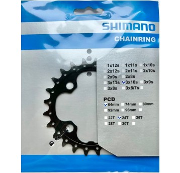 TARCZA MECHANZMU SHIMANO 24T FC-M660 10s CZARNA